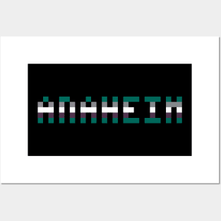 Pixel Hockey City Anaheim 2018 3rd Jersey Posters and Art